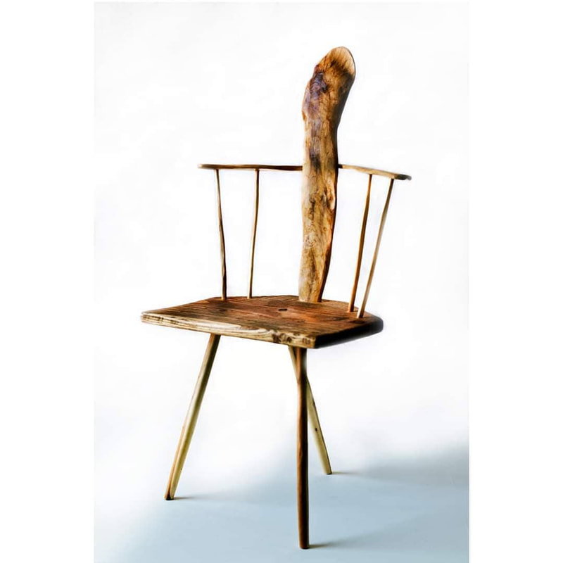Eleanor Kercher, wooden chair