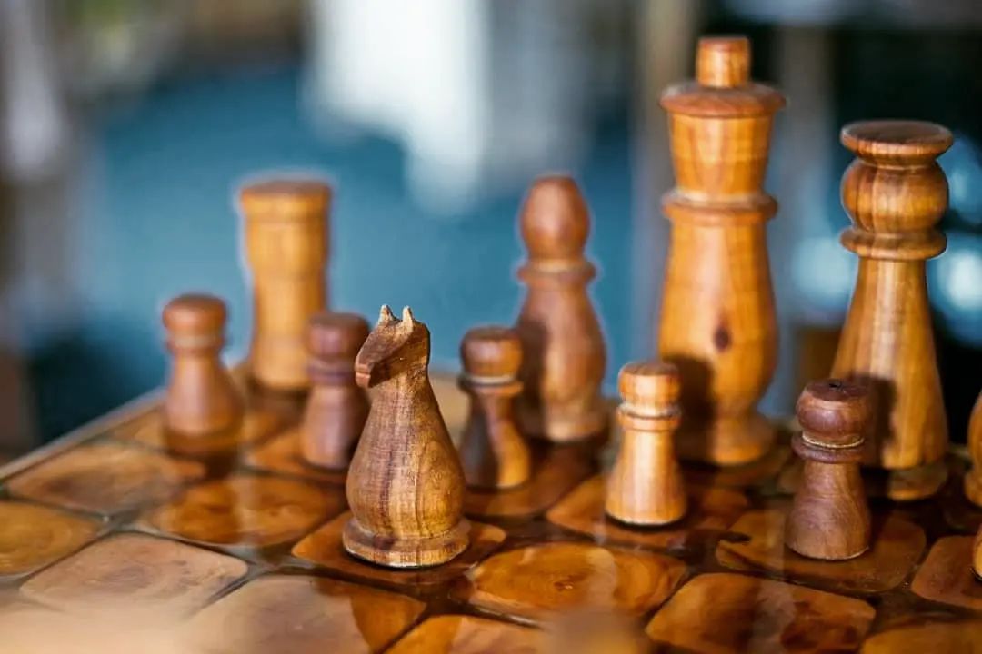 Eleanor Kercher, wooden chess set