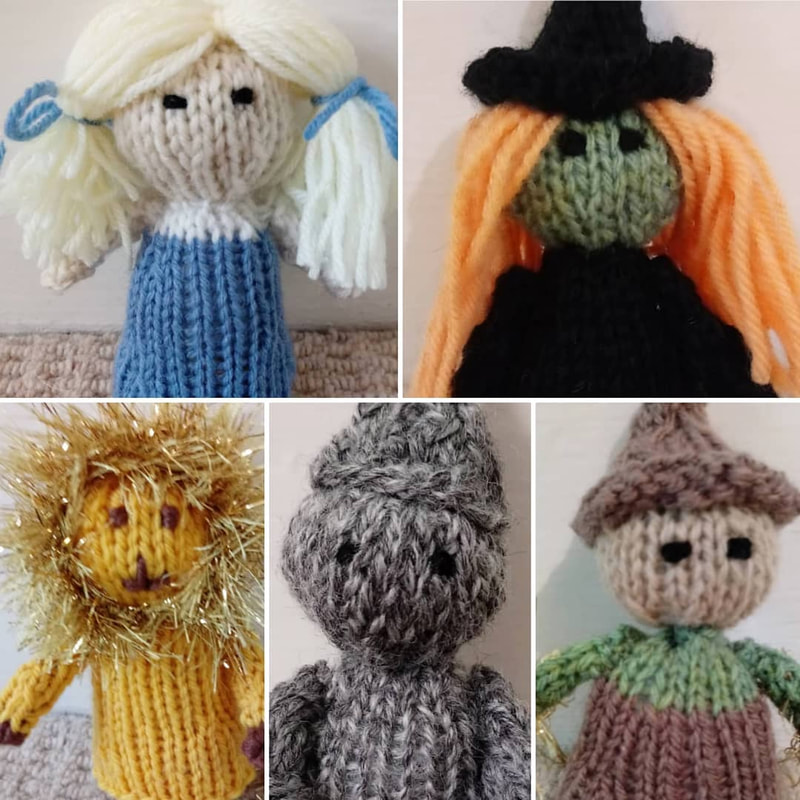 Chris Champness, knitted figures