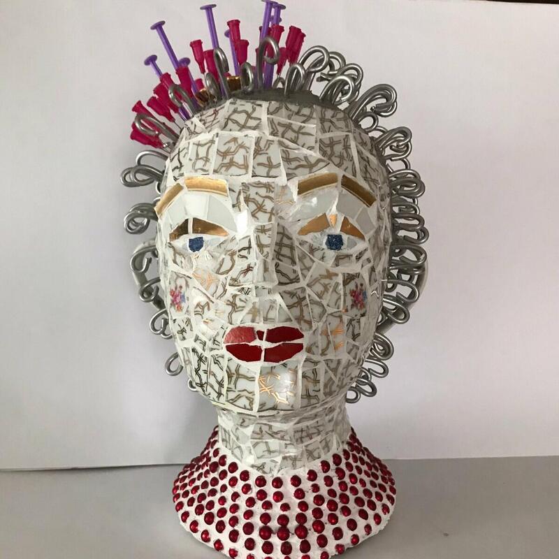 Rosie Callinan, mosaic art, head